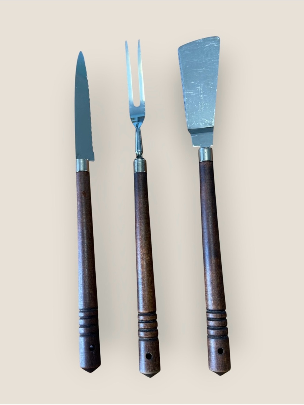 Vtg Wavecrest Regent Sheffield BBQ Serving Set Mid Century Grill Grilling